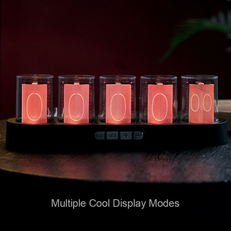 RGB Full-Color Semi-Glow Tube Clock