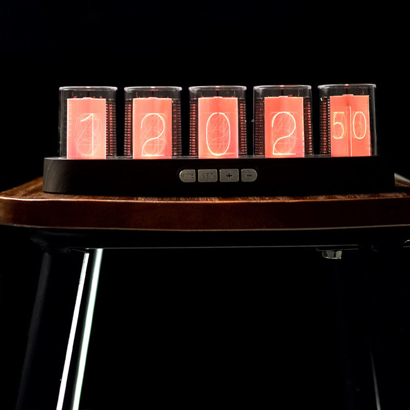 RGB Full-Color Semi-Glow Tube Clock
