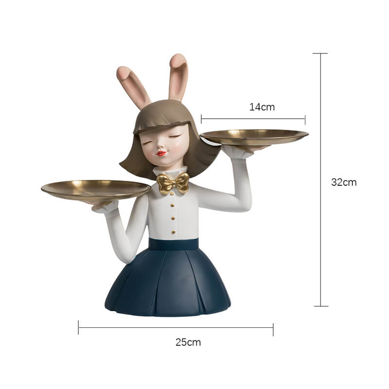 Rabbit Girl Resin Storage