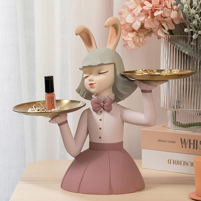 Rabbit Girl Resin Storage