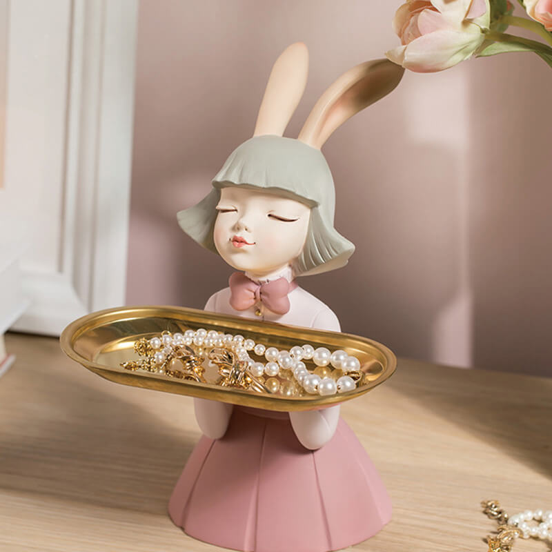 Rabbit Girl Resin Storage