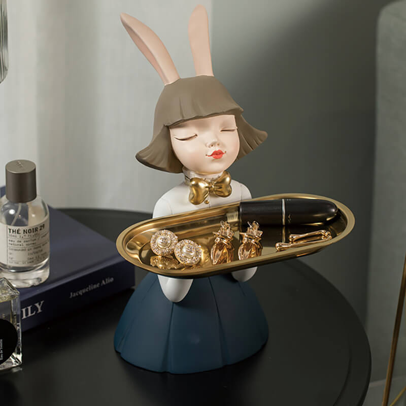 Rabbit Girl Resin Storage