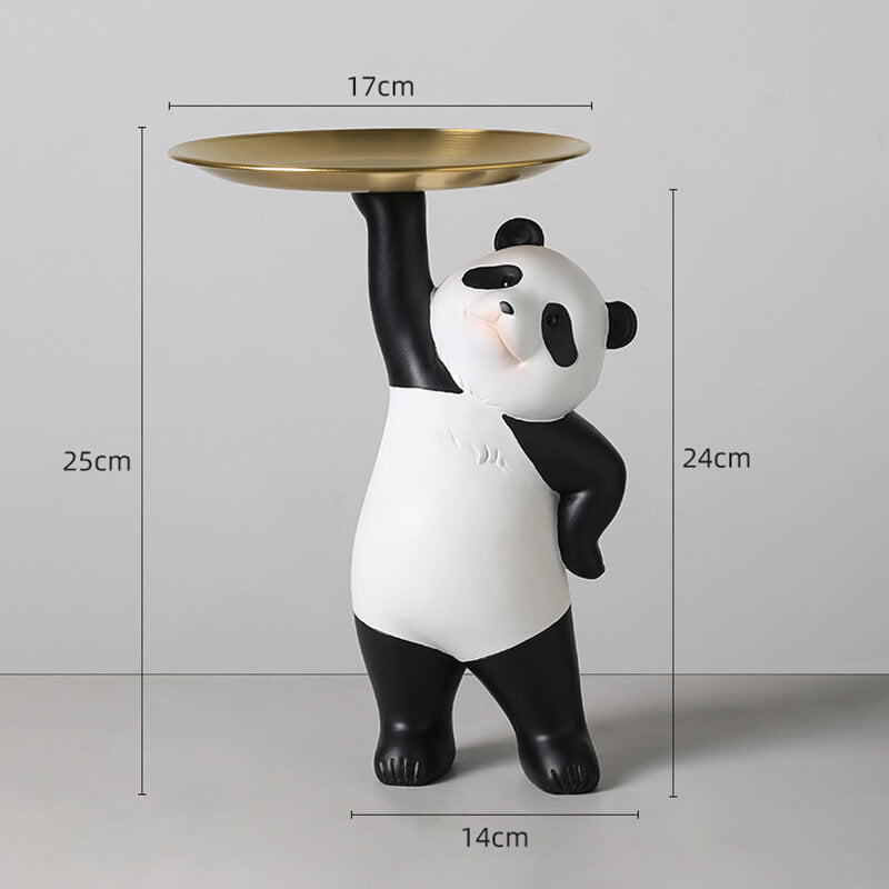 Obstteller mit rotem Panda