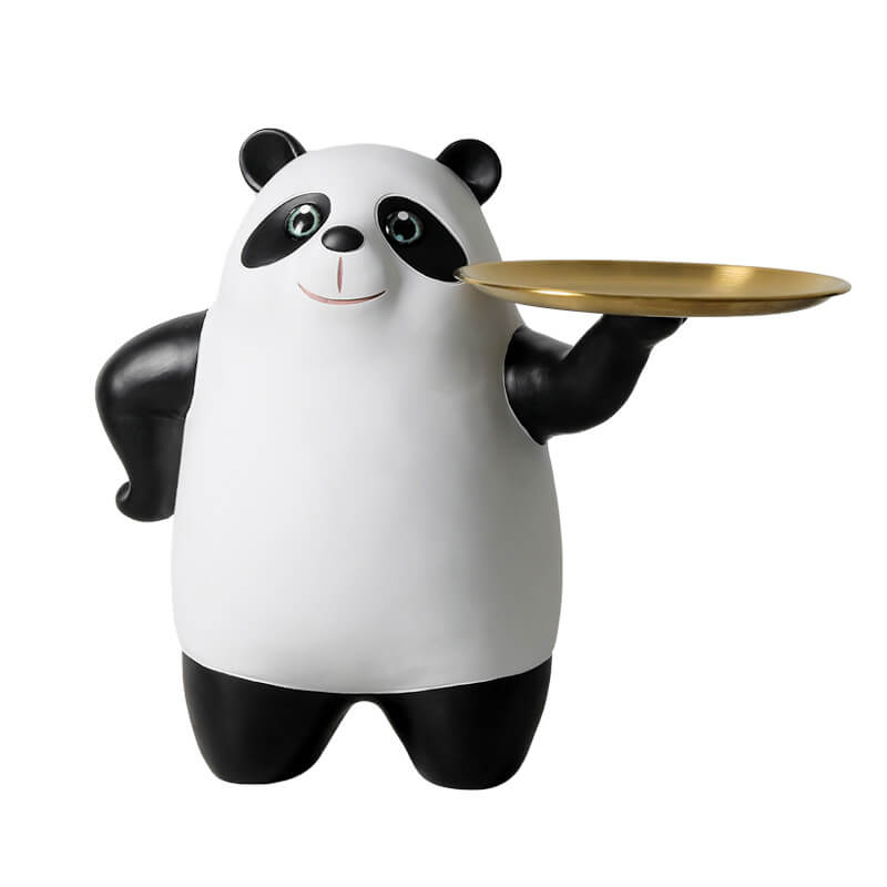 Obstteller mit rotem Panda