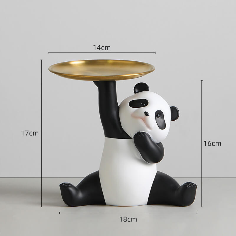 Obstteller mit rotem Panda