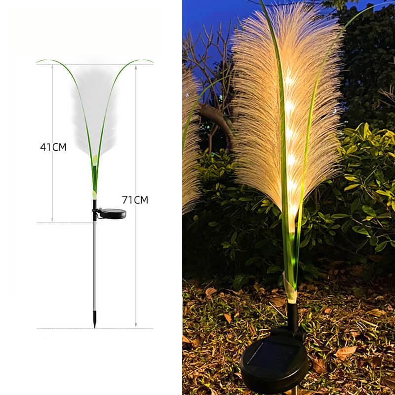 Lampe décorative d'extérieur à roseaux solaires