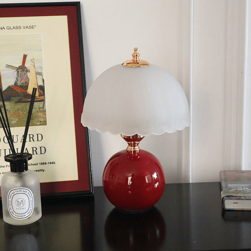Retro Ceramic Mushroom Table Lamp