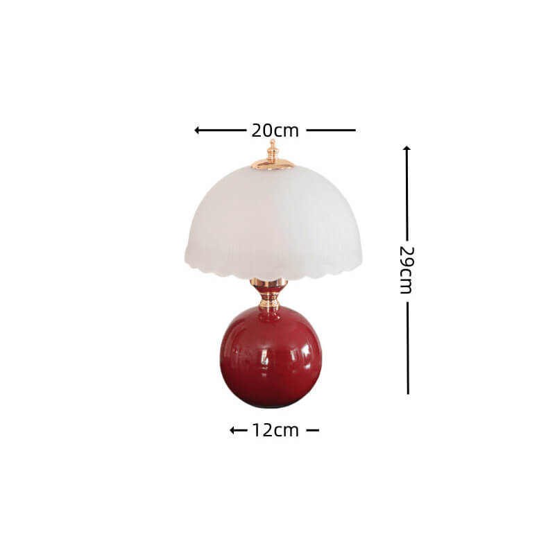 Retro Ceramic Mushroom Table Lamp