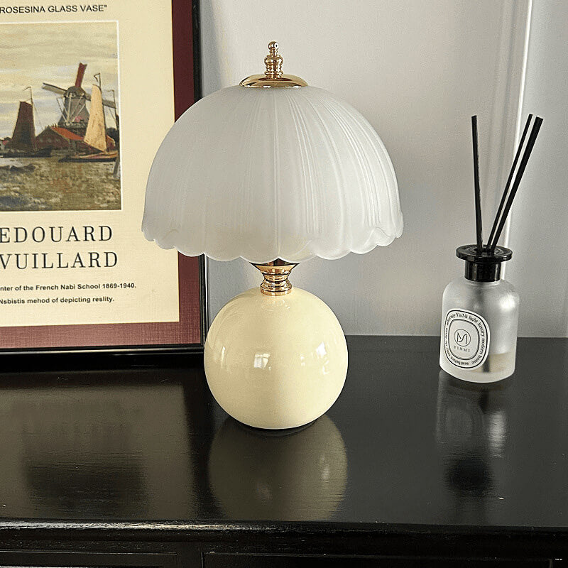 Retro Ceramic Mushroom Table Lamp