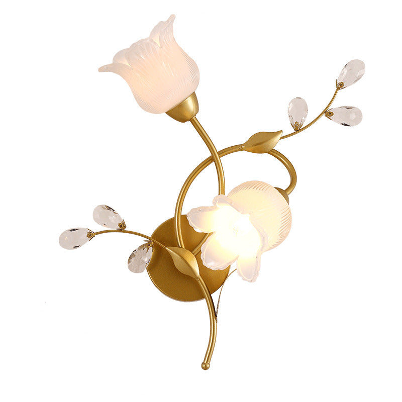 Retro Double Flower Wall Lamp