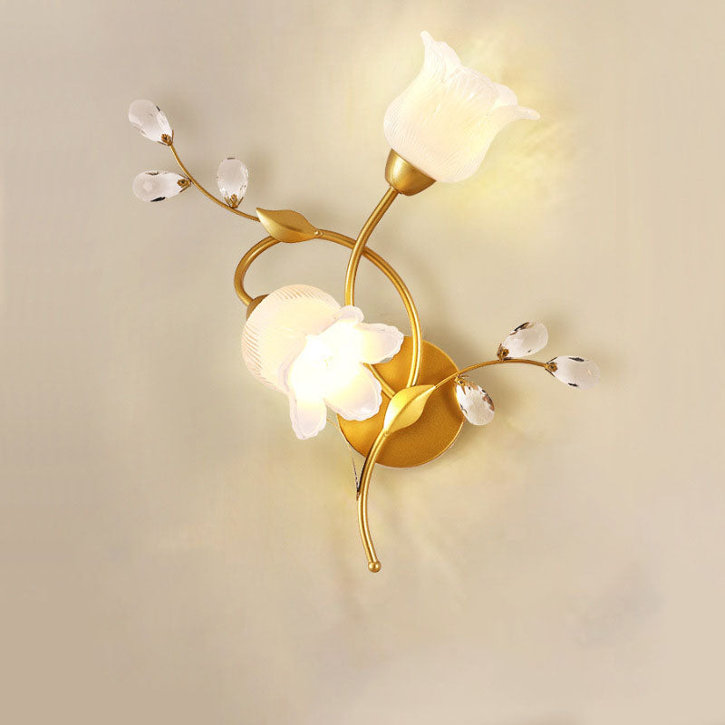 Retro Double Flower Wall Lamp