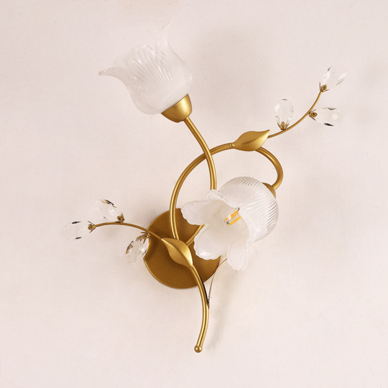 Retro Double Flower Wall Lamp