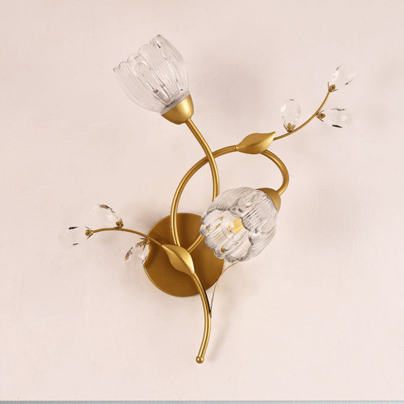 Retro Double Flower Wall Lamp