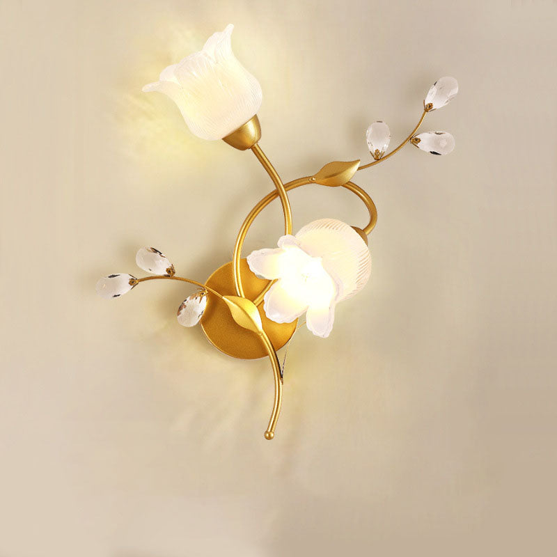 Retro Double Flower Wall Lamp