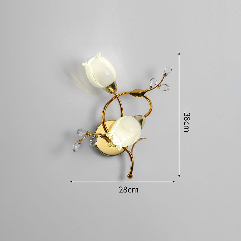 Retro Double Flower Wall Lamp