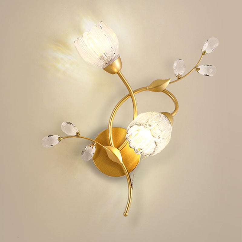 Retro Double Flower Wall Lamp