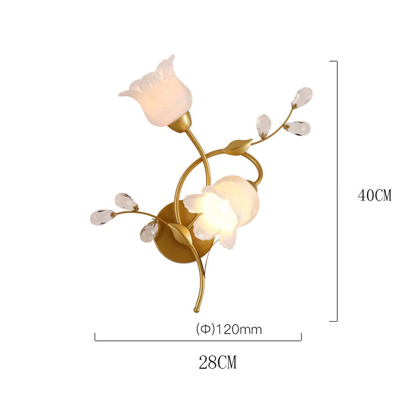 Retro Double Flower Wall Lamp