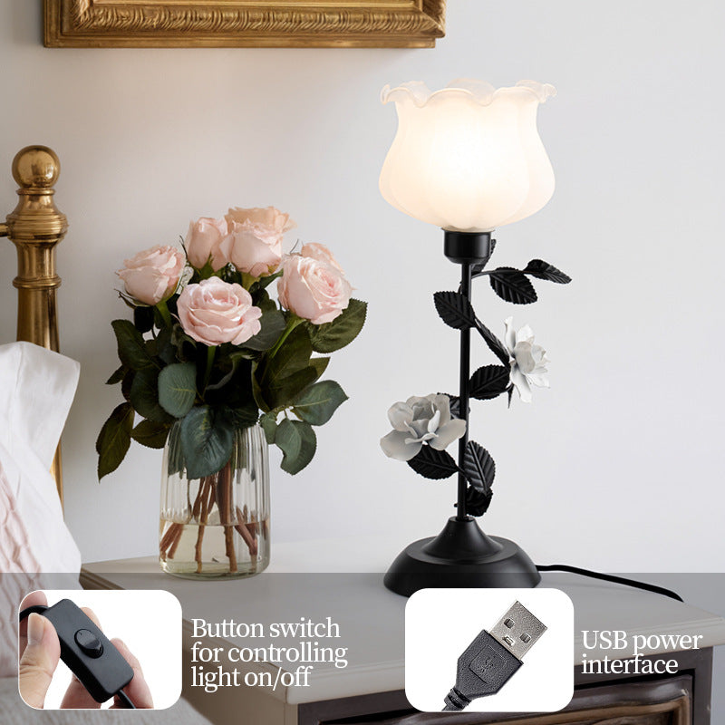 Retro Flower Table Lamp