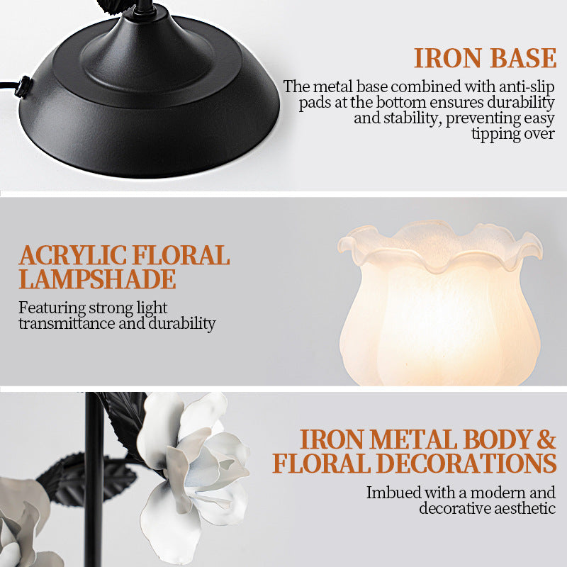 Retro Flower Table Lamp