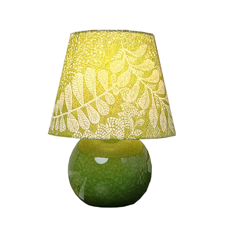 Retro Green Ice Crack Table Lamp