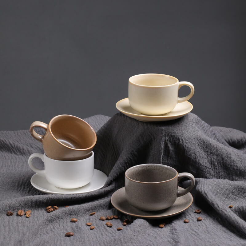 Retro Round Ceramic Mug