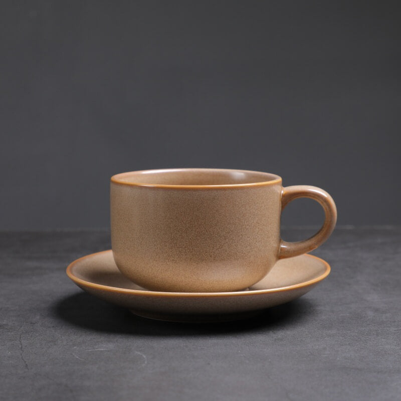 Retro Round Ceramic Mug