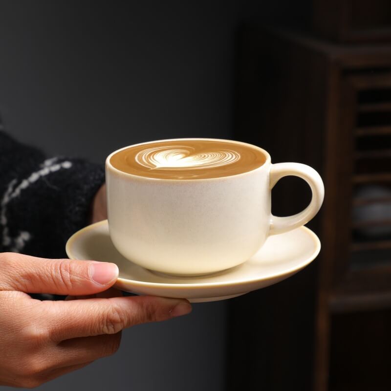 Retro Round Ceramic Mug