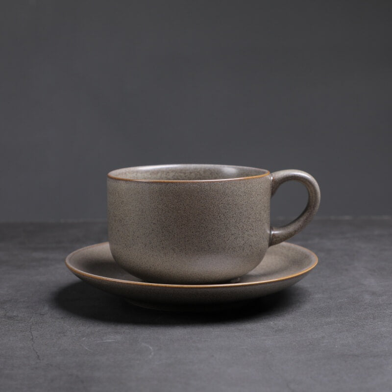 Retro Round Ceramic Mug