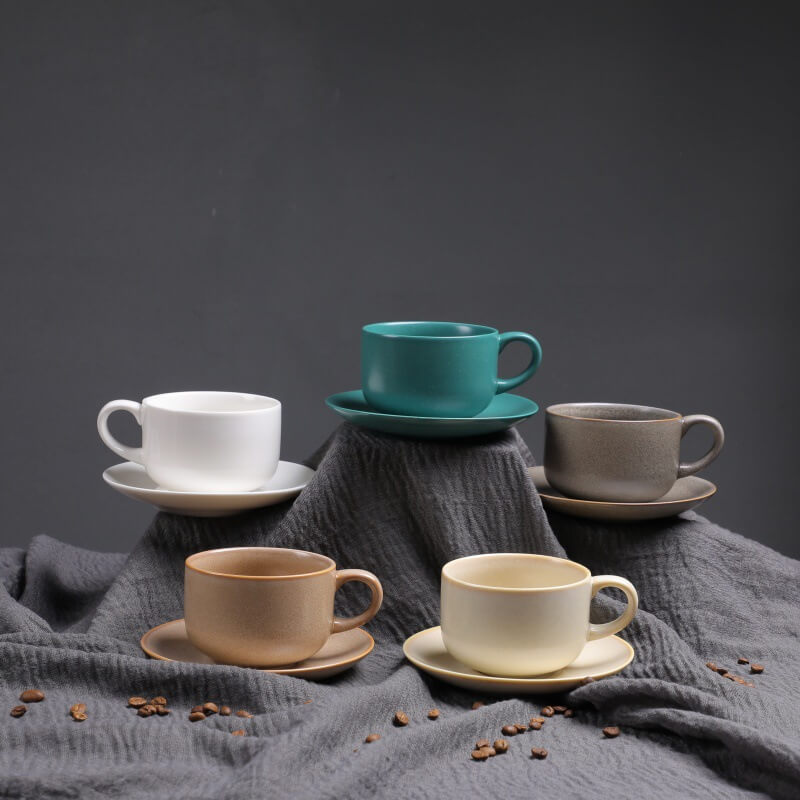 Retro Round Ceramic Mug