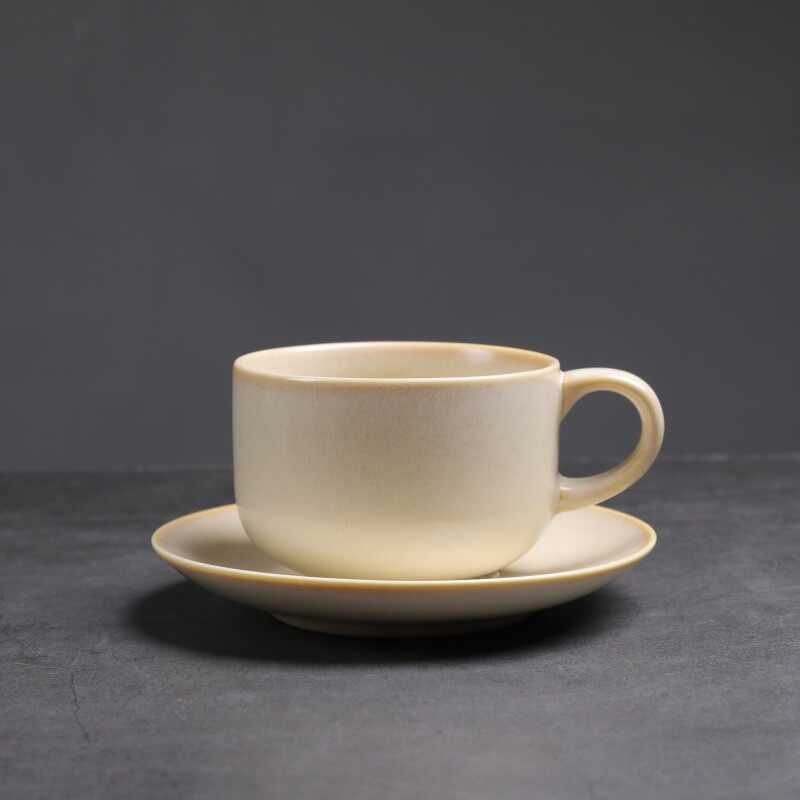 Retro Round Ceramic Mug