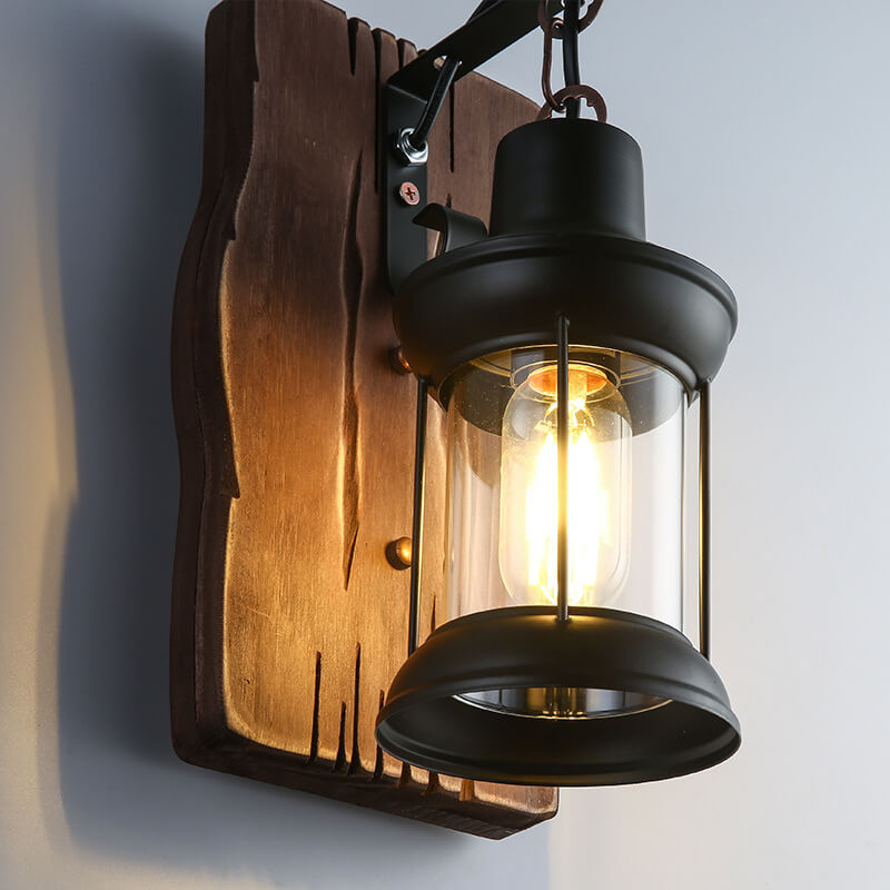 Retro Square Panel Wall Lamp
