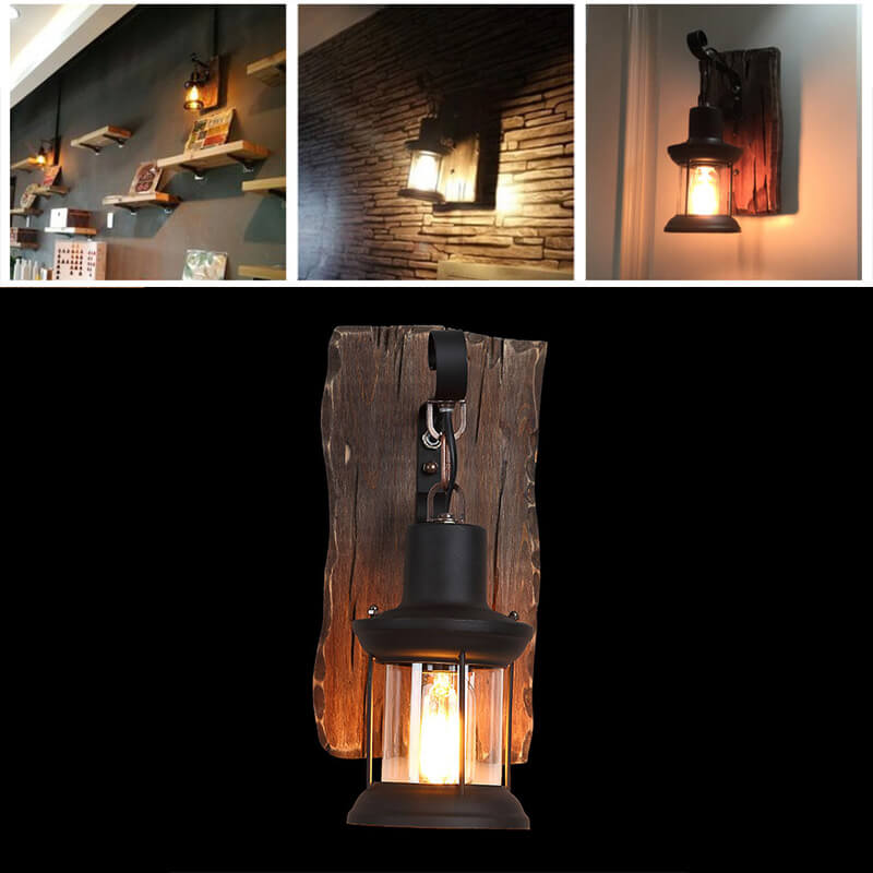 Retro Square Panel Wall Lamp