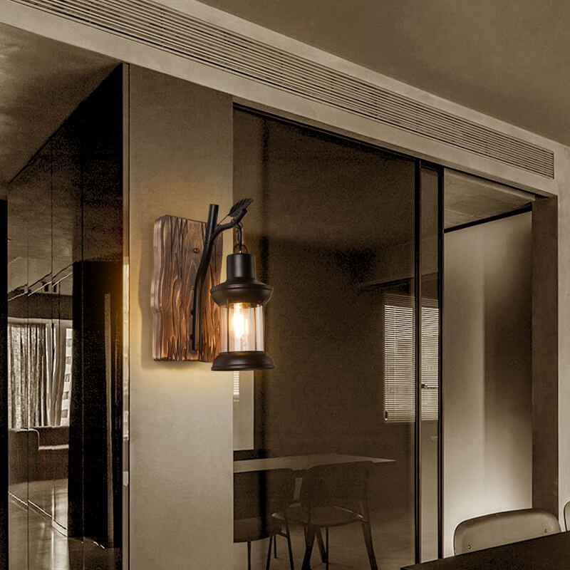 Retro Square Panel Wall Lamp
