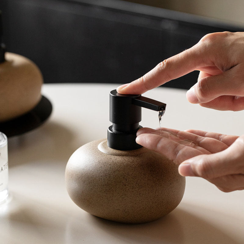 Retro Stoneware Soap Dispenser