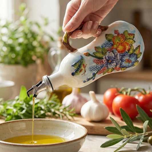 Retro Style Ceramic Vinegar and Oil Bottle