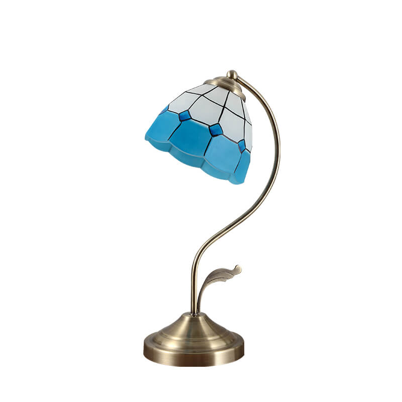 Lampe de table rétro en verre Tiffany