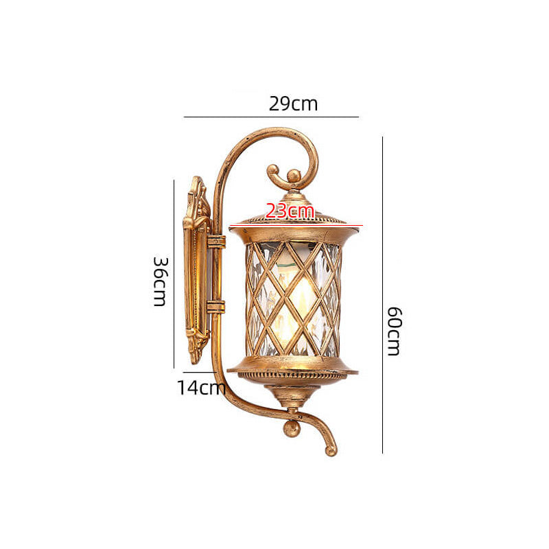 Retro Luxury Alloy Wall Lamp