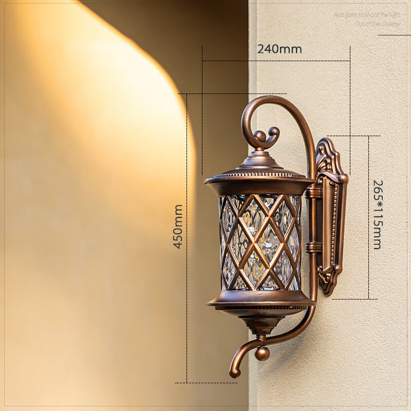 Retro Luxury Alloy Wall Lamp