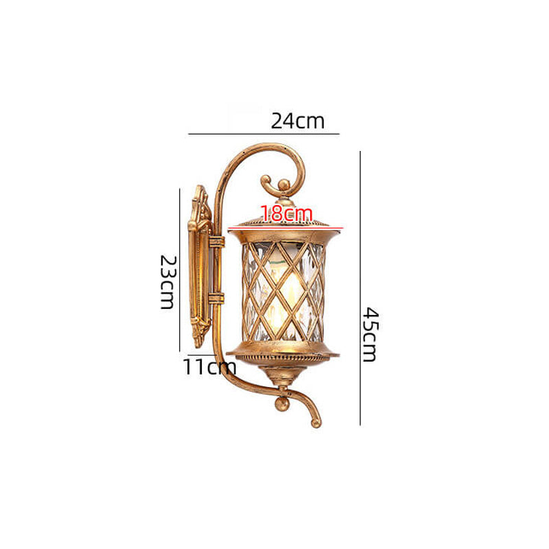 Retro Luxury Alloy Wall Lamp