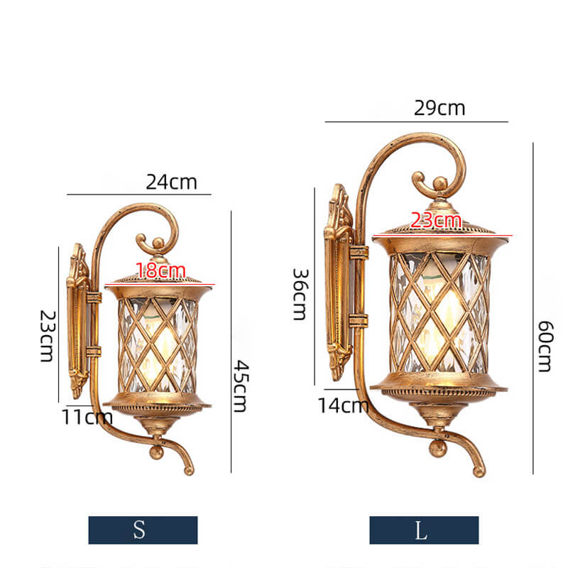 Retro Luxury Alloy Wall Lamp