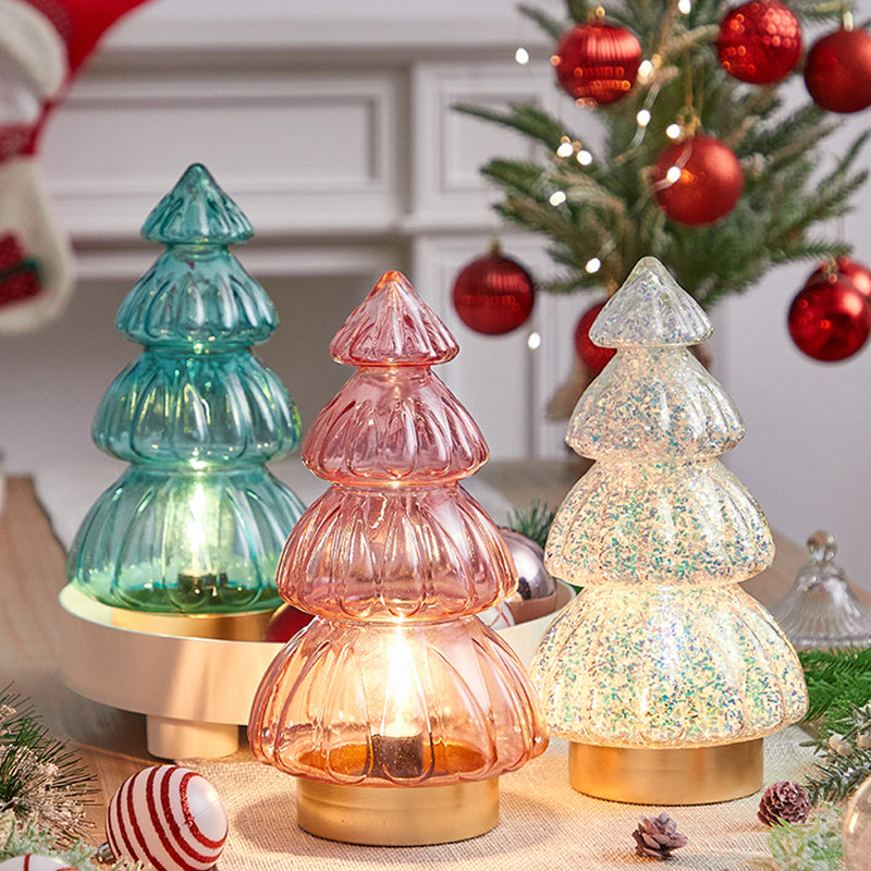 Romantic Christmas Glass Night Lamp