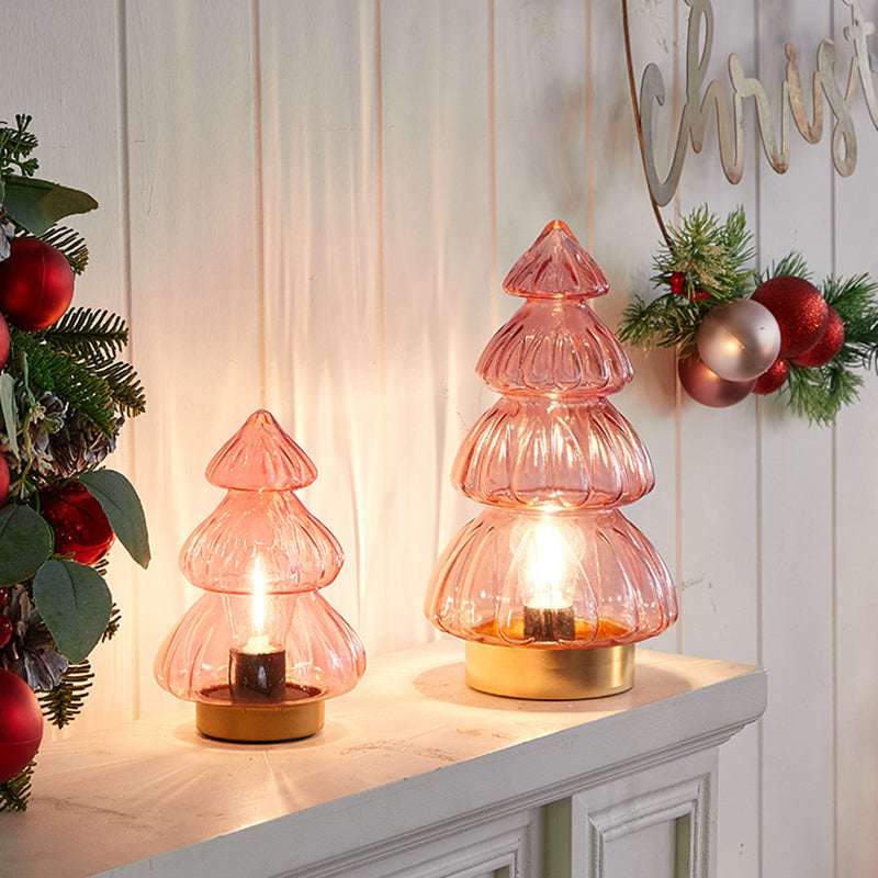 Romantic Christmas Glass Night Lamp