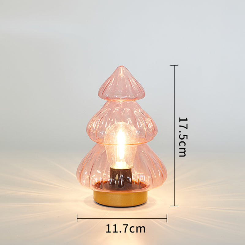 Romantic Christmas Glass Night Lamp
