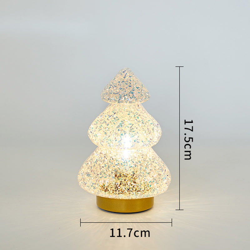 Romantic Christmas Glass Night Lamp