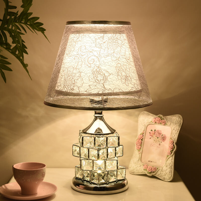 Romantische Kristall Tischlampe