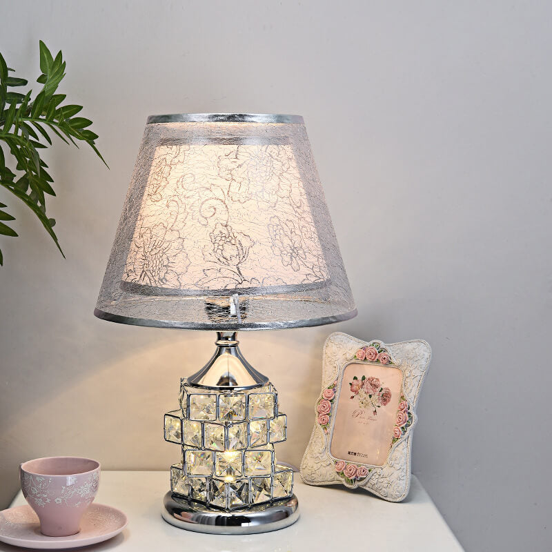 Romantische Kristall Tischlampe