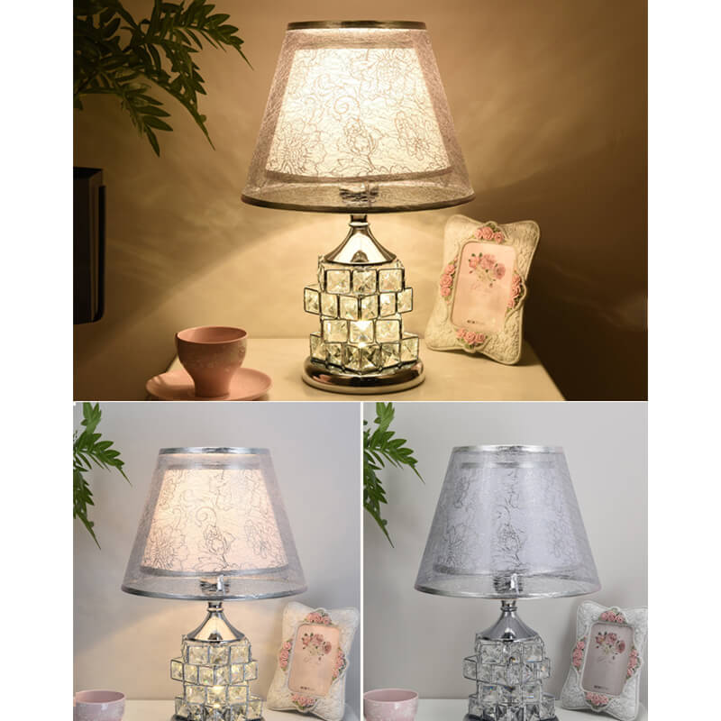 Romantische Kristall Tischlampe
