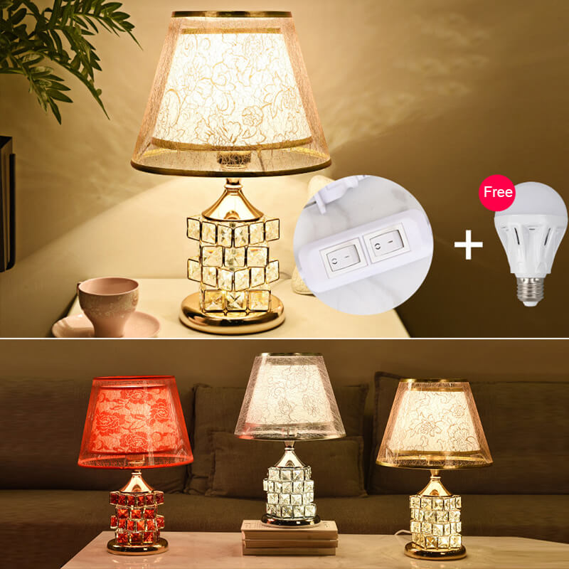 Romantische Kristall Tischlampe