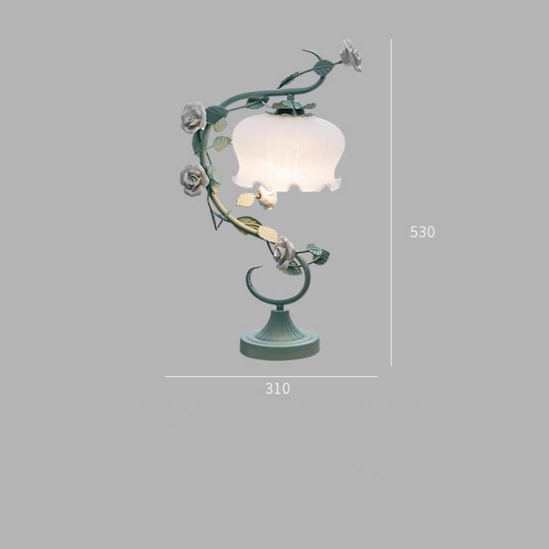 Romantische Blumentischlampen
