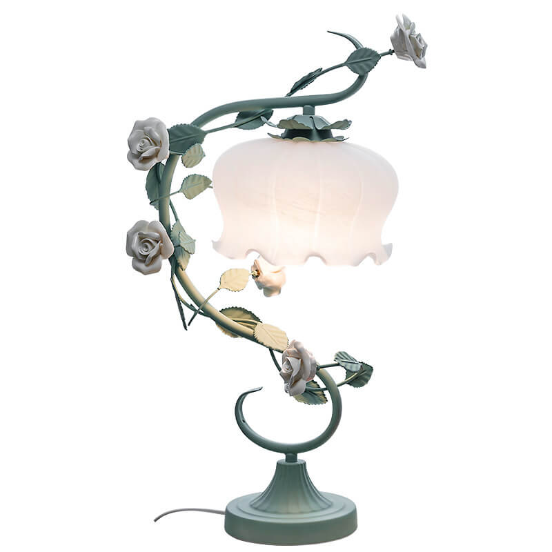 Romantische Blumentischlampen
